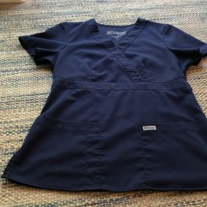 Navy scrub top